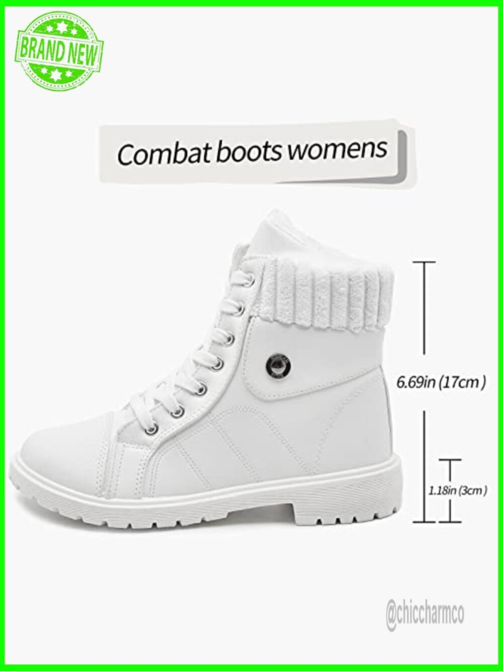 Lace Up Zipper Winter Ankle Boots Faux Fur Lined Non Slip - Picture 3 of 6